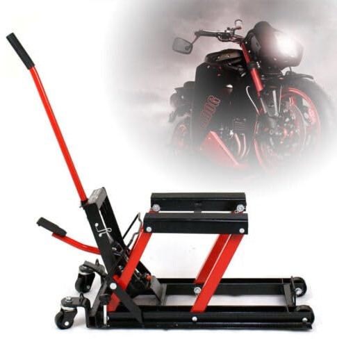 JDBDU 680kg Motorradheber ATV Quad Heber Montagebock Hebebühne Motorradhebebühne Lift Jack Montagebock