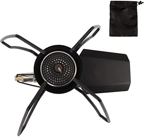 Hooleey Portable forte puissance de feu cuisinière à gaz compacte barbecue Camping extérieur pliable