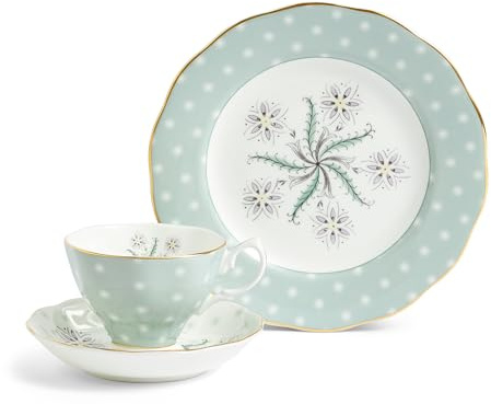Royal Albert 100 Years - Set di 3 piattini da tè Jubilee 1950