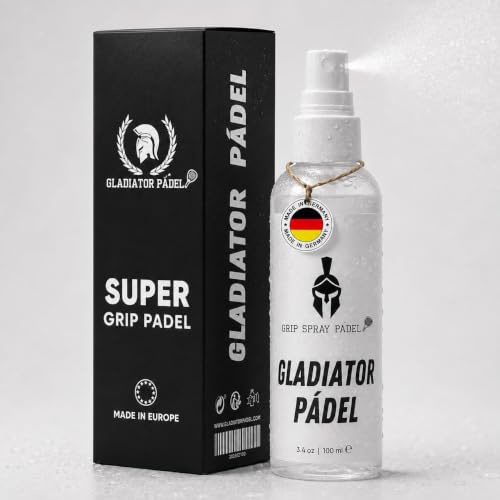 GLADIATOR PADEL Spray Grip 100 ml – Spray Antideslizante para Pádel con Adherencia Instantánea – Spray Antideslizante para un Máximo Control – Accesorio Profesional en Spray para Pádel