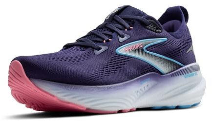 Brooks Women’s Glycerin GTS 22 Supportive Running Shoe - Blue Ribbon/Peacoat/Dianthus - 10 X-Wide