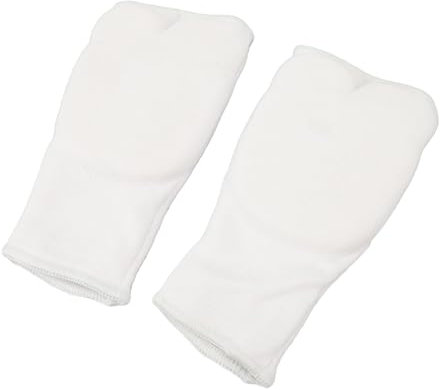 SPYMINNPOO Boxhandbandagen mit Stoßdämpfender Polsterung, Atmungsaktivem Mesh, Ergonomischem Design, Geeignet für Karate, Kickboxen (White)