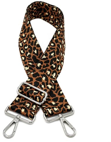 Angtex Taschengurt für Damen-Handtaschen (Leopard braun)
