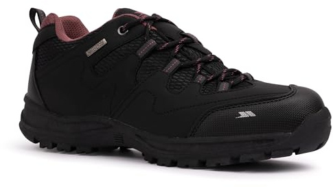 Trespass Womens Waterproof Walking Shoes Mitzi Black in Size - 6