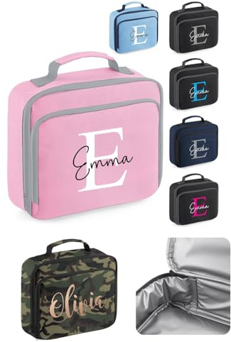 SAUTE STYLES Personalized Named Insulated Lunch Bag Hot or Cold Food | Good Insulation Bag for Kids Snack & Food | Best Gift for Men Boys Girls in School Dinner, Picnic & Such Other Occasions