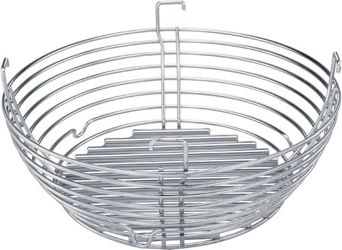 Panier à charbon en acier inoxydable pour barbecue Kamado Joe Classic Series (comprend un séparateur) – pour les séries Classic 1, 2 et 3