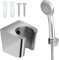 1 support de pommeau de douche avec vis en alliage de zinc - Accessoire salle de bain - Performance fiable - Support de douche argenté de qualité supérieure - Durable - Pour salle de bain et WC
