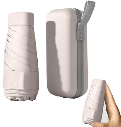 Nnicorns askparaply, paraply med förvaringsbo UV-skydd paraply mini 6 benparaply, paraply stormsäkert för vuxna barn
