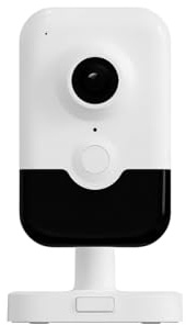 DS-2CD2443G2-IW 4MP Home Security Camera Indoor, Human Body Detection Cube Network POE IP Camera, 2.8mm Wide Angle Lens, H.265+ ,D-WDR, Build in SD Slot up to 512 GB, Two Way Audio, Ⲏіk-Connect