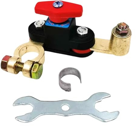 Desconectador de Batería para Coche | Bloqueador de Energía 12-48V | Desconectador Rápido de Batería,para Uso en Botes Marinos, Hogar, Electricistas, Vehículos, RV y Tomas de Corriente