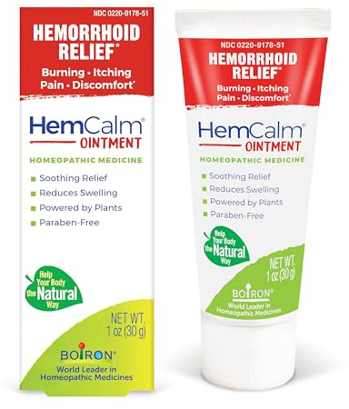 Boiron HemCalm Ointment for Hemorrhoid Relief of Pain, Itching, Swelling or Discomfort - 1 oz