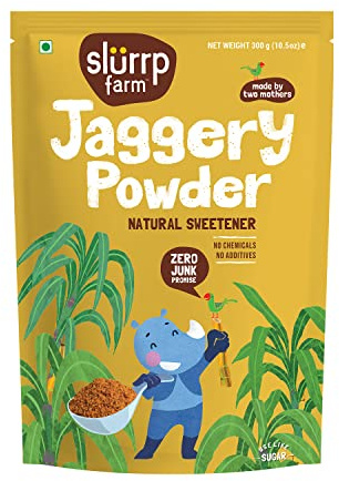 Slurrp Farm Natural Sweetener - Jaggery Powder | Unprocessed, All Natural and 100% Chemical Free | 300g (10.5 oz)