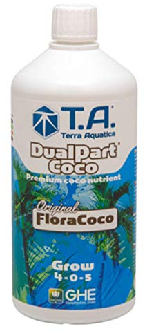 Engrais GHE Flora-Coco DualPart Grow 1-L pour terre de coco professionnelle pour plantes optimales