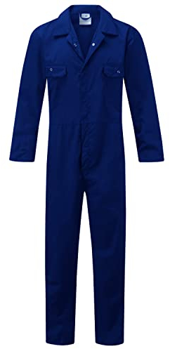 Fort - Tuta da lavoro - Tute - 210 gsm - Tasche con borchie - Tuta da lavoro confortevole - Tuta da uomo resistente - Tuta da lavoro da uomo, Royal, XL