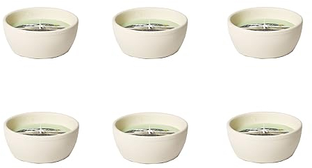 Juego de 6 cuencos para llamas citronela y citronela para exteriores color terracota para tu jardín juego de 6 unidades menos picaduras por mosquitos combustión de 13 horas 109 x 109 x 46 cm