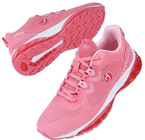 MINBEI Scarpe da Ginnastica da Donna Scarpe da Corsa Scarpe Sportive Tennis Lavoro da Donna Sneakers Running Sports da Signora Leggero Traspirante Rosa Taglia 39 EU
