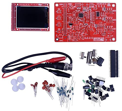 Fasizi DIY KIT Open Source 2.4 TFT 1Msps Digital Oscilloscope Kit with DIY parts + Probe 13803K（SMD pre-soldered）