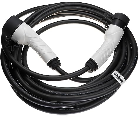 vhbw Ladekabel Typ 2 zu Typ 2 kompatibel mit Iveco eDaily Elektroauto, 1-phasig, 32 A, 7 kW, 10 m