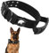 Furry Friends Airtag Hundehalsband, Taktisches Gepolstert Nylon Halsband Hund mit Griff, Verstellbare Metallschnalle GPS Hundehalsbänder für Mittlere Große Hunde(M, Schwarz)