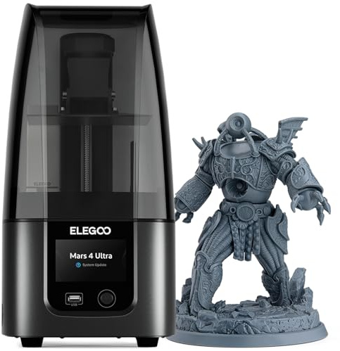 ELEGOO Mars 4 Ultra Impresora 3D Resina MSLA, Pantalla LCD 9K Mono 7 Pulgadas