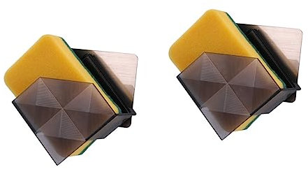 Cabilock Dish Cloths 2pcs Grey Scouring Pad Holder Drain Rack Wall Mounted Drain Tray Shelf Bracket Storage Shelf Wall-Mounted Scouring Pad Sponge Holder for Kitchen Sink Sponge Holder