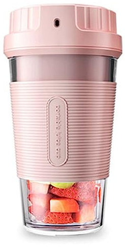 PAHION Mini Blender Smoothie Maker Mélangeur De Lait Frappé Portable Rechargeable Via USB 18000 TR/Min avec Une Tasse Tritan sans BPA De 250 ML pour Fruits, Smoothies, Laits Frappés, Jus 40W