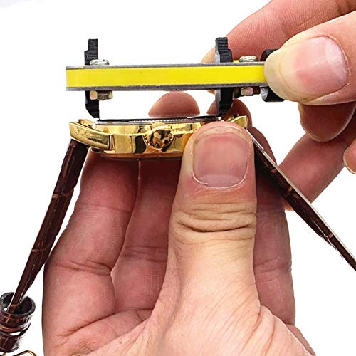 Extracteur Universel de Boîtier Arrière de Montre à 2 Griffes, Ouvre-Boîtier ABS + clé de Boîtier Arrière de Montre en Acier, Outil de Réparation Modèle B pour Horlogers