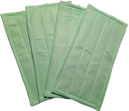 4 stycken Rengöringsdukar mikrofiber, mopp, torkdukar, mikrofiberdukar kompatibla med Vorwerk Kobold SP600/SPB100/VB100 sugmopp torkare dammsugare för hårda golv