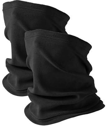 MELLIEX Schlauchschal Herren & Damen, Multifunktionstuch Loop Schal Winddicht Fleece Halstuch Halswärmer für Outdoor Skifahren Motorrad Laufen Radfahren