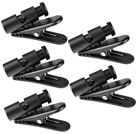 Homoyoyo 5piezas Clips para Cable Auriculares Sujeta Cables Fuerte para Micrófono USB Gestión Compacta y Resistente para Headsets y Uso Diario Portátil