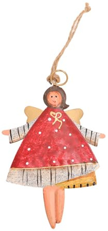 Weihnachtsbaum-Accessoire, Mädchen-Form, Anhänger, Willkommensschild, Dekoration, stilvolle Metallverzierung für Schaufenster
