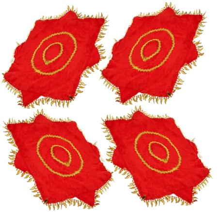 VALICLUD 4pezzi Fazzoletto Da Asciugamano Da Divertente Fazzoletto Da Vintage Asciugamano Da Di Capodanno Del Festival Accessorio Per Esibizioni