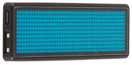 Vielseitiger LED -Name Badge mit Scrolling Message Display - Multisprachiger Unterstützung 240mAh Batterie für Einzelhandelsflughäfen und Cafés (BLUE)
