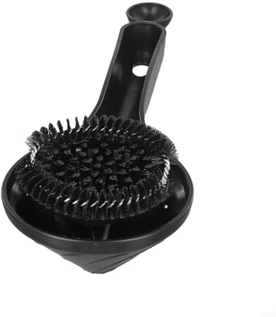 Zilimontt Brosse de nettoyage pour machine à café avec tête amovible et poignée ergonomique pour porte-filtres de 58 mm, compatible avec machines à expresso