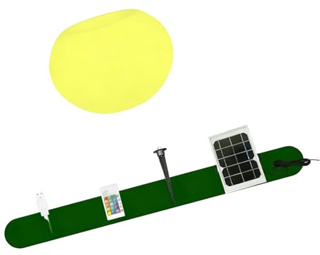 MARCBUSE Lampe solaire résistante aux intempéries avec LED à changement de couleur - Éclairage de nuit automatique pour paysage extérieur et parterres de fleurs - Décoration de jardin