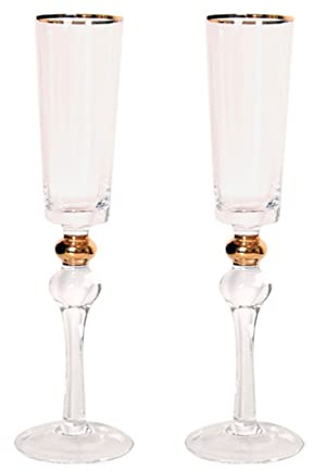 Dcfbkl Bicchieri da champagne Squisiti Flute da cocktail Coppa Calice di cristallo Spumante Bicchiere da vino per bevande Birre Cristallo Spumante Bicchiere da cocktail Champagne Uomo Donna