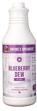 Nature's Specialties Blueberry Dew Dog Cologne - Sweet Scented Fragrance Spray for Dogs - Dog Spray for Smelly Dogs - Dog Perfume Spray - Long-Lasting Scent - Ideal for Between Washes, 946ml