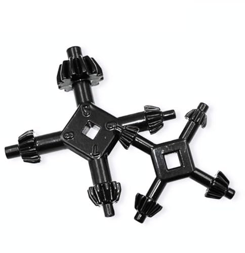 Bestgle - Juego de 2 llaves 4 en 1 para taladro multifuncional, llave de mandril universal, combinación de llaves cruzadas para accesorios de herramientas eléctricas de perforación