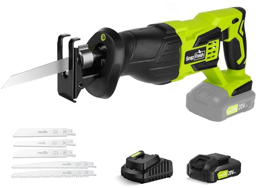 Sega Alternativa - SnapFresh Sega Alternativa Cordless per Taglio Legno, Metallo e Plastica, Motore Potente 0-3000 SPM, Design Leggero e Senza Fili, Funzionamento a Batteria