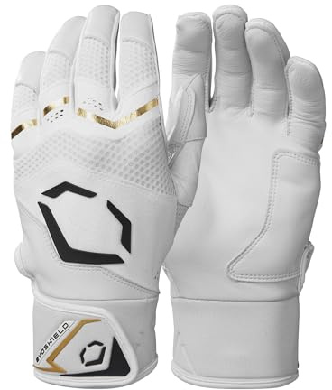 EvoShield Carbyne Adult Batting Gloves - Team White, 2X-Large