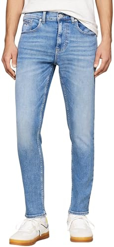 Tommy Jeans Uomo Jeans Austin Slim Fit, Blu (Denim Medium), 33W/32L