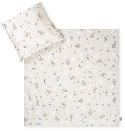 Julius Zöllner Bettwäsche Jersey Savanne beige, Gr. 80x80 und 35x40 cm, Babybettwäsche, Schadstoffgeprüft