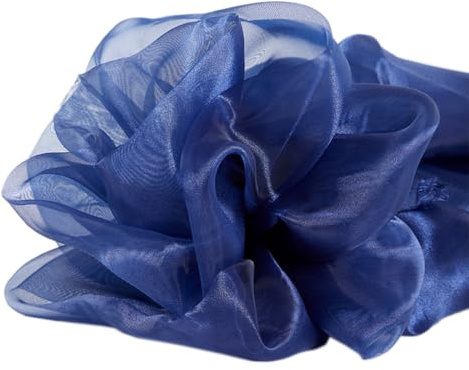 3 m x 150 cm Organza-tyger för sömnad metervara organzapyg dekorativt tyg kläder för gör-det-själv hantverk hantverk hantverk gardiner dukar bröllop fest kläddekoration, marinblå