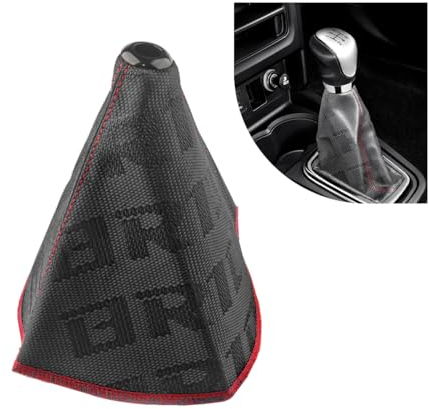 Adunsiaoto Funda Pomo Cambio De Marchas Manual, Cubre Pomo Palanca Cambios Para Coche Universal, Universal Funda Protección La Palanca Cambios Del Coche para Hombre Mujer Hyper Tela(Gris)