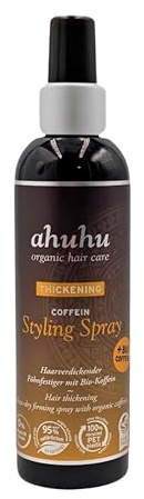 ahuhu organic hair care Coffein Fönfestiger Styling Spray 200ml
