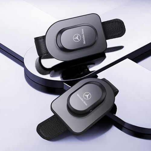 Wantli 2 Pack Brillenhalter für Auto Sonnenblende, Leder Sonnenbrillenhalter Auto, Universal Auto Visier Brillenhalter, Ticket-Kartenclip, Auto Visier Zubehör