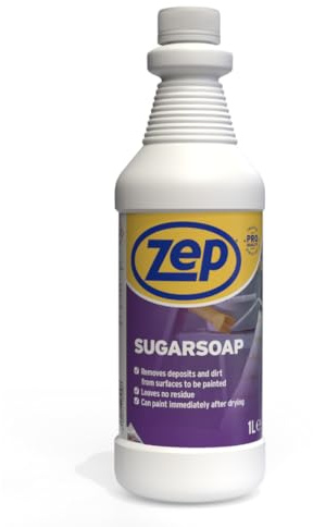 Zep Sugar Soap 1L | Concentrated Surface Cleaner, Dilutes from 50ml, No Residue, Ideal Paint Prep & Wall Cleaning Products
