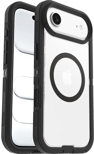 OtterBox Defender Pro XT MagSafe Hülle für iPhone Air, Transparent/Schwarz | Stoßfest und ultra-robust, Schützende Hülle, 7x getestet nach Militärstandard, Keine Einzelhandelsverpackung