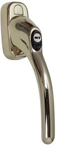 KOOPLES HARDWARE Sensei Tilt and Turn Locking Window Handle – Secure Replacement Handle with Key Lock – Suitable for uPVC & Timber Tilt & Turn Windows – Durable & Easy to Fit (Hardex Gold, 30mm)