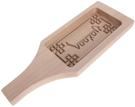 UTHCLO Stampo per Biscotti in Legno Solido Stampino Inciso per Dolci Creativi Unico per Biscuit e Tofu al Latte per Feste e Riunioni Familiari